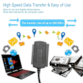 Miniatyrbild 8 av 10: Uppgraderad hårddisk IDE Sata till USB2.0 Adapterkonverteringskabel Datornätverksanslutningsenhet