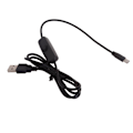 Miniatyrbild 1 av 11: USB-kabel med strömbrytare 5V3A Typ-C till USB A Laddningskabel för Raspberry Pi 4B Black