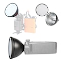 Miniatyrbild 2 av 5: Godox AD-S2 Flash Reflektor Ljusdiffusionshuv för att Minska Röda Ögon och Få Bättre Bilder