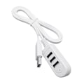 Miniatyrbild 1 av 11: 3-port USB Hub Splitter Extender USB Adapter Höghastighets Splitter Notebook En-till-Tre Extender Hub för Stationär Dator Laptop 1.2m