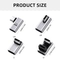 Miniatyrbillede 7 af 11: Hurtig USB Type C-adapter 240W strøm 40 Gbps data til bærbar computer, telefon og tablet L shaped side bend