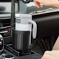 Miniatyrbild 6 av 11: SUV Kaffe Dryck Flaska Fäste Bil Mugghållare Telefonfäste Stativ Justerbar Hylla Black green