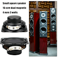 Miniatyrbild 4 av 9: 2 st 40mm 4Ohm 3W Subwoofer Multimedia Bärbara Högtalare Ljudförstärkare Högtalare Inre Magnetisk Gummi Sido Högtalare