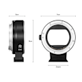 Miniatyrbild 5 av 5: EOS EF till RF Objektivadapter, Autofokus Objektivfäste Adapter med Kontrollring