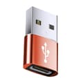 Miniatyrbilde 1 av 11: Aluminium TYPE C til USB OTG-konvertere Strøm og Data USB til USB C-adapter Red
