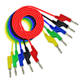 Miniatyrbild 1 av 9: Stackbara Bananpluggar Koppar Testledningsset för Multimeter Bil Automotive 1M 4mm