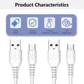 Pikkukuva 4 / 8: USB - Type C/USB 5Pin -datakaapeli, 2A pikalatausvirtajohto 100cm Micro USB 2A