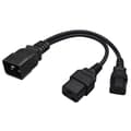 IEC 320 C20 till C13+C19 Strömkabel C20 Hane till C13+C19 Y-splitter Adapter Förlängningskabel för Dator Skrivare
