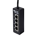 Miniatyrbild 3 av 10: RJ45 Nätverksdelare Extender Adapter 1 till 4 Port Ethernet Kabelkontakt