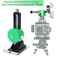 Miniatyrbild 3 av 8: Väggfäste för 8/12 linjer 3D-lasernivå Lasernivåadapter Linjelaserbas
