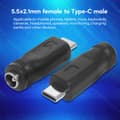 Pikkukuva 3 / 6: DC5521 Virranmuuntoadapteri tyypin C/Mini USB/Micro USB -muunninadapteriin Typec