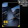 Miniatyrbild 6 av 8: Multifunktions USB 4-kabel Typ C för 40 Gbps höghastighetsdata Snabb strömleverans upp till 240W Kompatibel med Thunderbolt3/4