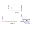 Miniatyrbild 10 av 10: 8V-70V LED-display Voltmeter Mini Spänningsmätare Batteri Ström Procent Tester