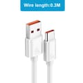 Miniatyrbilde 9 av 10: Praktisk USB C-kabel Lang Type C til USB A Ladekabel 6.0A Hurtiglading USB Type-C 1m