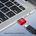 Miniatyrbilde 2 av 11: Aluminium TYPE C til USB OTG-konvertere Strøm og Data USB til USB C-adapter Red