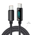 Miniatyrbild 4 av 11: 00W USB-C till USB-C-kabel med Display 3.3ft 5A PD - Typ C till Typ C-kabel Supersnabb Laddning USB-C-kabel för Smartphone