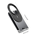 Miniatyrbild 3 av 11: Fällbar skrivbordsstativ i aluminiumlegering för mobiltelefoner, passar till Apple 12 Silver