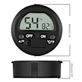 Miniatyrbild 4 av 9: Mini Digital LCD Inbyggd Temperatur Fuktighet Inomhus Rum Termometer Hygrometer Sensor för Husdjur Reptil Box