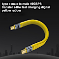 Miniatyrbild 3 av 8: Multifunktions USB 4-kabel Typ C för 40 Gbps höghastighetsdata Snabb strömleverans upp till 240W Kompatibel med Thunderbolt3/4