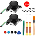 Miniatyrbild 1 av 11: Konsolmejsel Reparationsverktygssats 3D Analog Joystick Tummepinne för Triangelpaddlar Ersättningar för Switch-kontroll