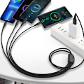 Miniatyrbild 7 av 9: 4-Portars Laptops Surfplattor 4 i 1 Typ C Laddningssladd Adaptrar USB till USB C Splitter