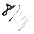 Miniatyrbild 11 av 11: USB-kabel med strömbrytare 5V3A Typ-C till USB A Laddningskabel för Raspberry Pi 4B Black