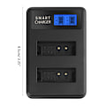 Miniatyrbild 5 av 11: LP-E12 LPE12 LP E12 LCD Dubbel USB Batteriladdare för LP E12 EOS M M2 100D Kiss X7 Rebel SL1 EOSM EOSM2 EOS100D