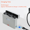 Miniatyrbild 7 av 8: Batteriladdare Snabb Batteriladdare Hubs för OSMO Action 3 Drönartillbehör