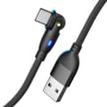 Miniatyrbillede 9 af 11: Fleksibelt USB A til C-kabel USB til USB C-kabel til 3A opladning og 480mbps datakabel Black Type C2m