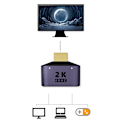 Miniatyrbild 2 av 9: 1X2 HDMI-kompatibel Splitter-kit med strömförsörjning, 2 portar, 1 in 2 ut - 2 Strömförsörjda splittrar