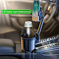 Miniatyrbild 3 av 11: SUV Kaffe Dryck Flaska Fäste Bil Mugghållare Telefonfäste Stativ Justerbar Hylla Black green