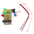 Miniatyrbild 1 av 8: 3,5V-12V Strömförsörjning Ljud Spänningsnivåindikator Batterikapacitetsindikator Röd Grön LED Voltmeter Volym VU-mätare