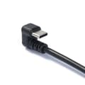 Miniatyrbilde 4 av 8: USB C Rett Hode til 180 Graders USB C Kabel Type C Data Synkroniseringsledning Svart 1m