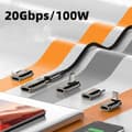 Miniatyrbild 8 av 11: 20 Gbps 100 W Type-C laddningsadapter USB-C-adapter honkontakt null - Stereo bend