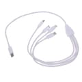 Miniatyrbillede 1 af 11: USB C til Micro USB + Type C Universal Opladerkabel til Telefon Flere Enheder White
