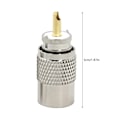 Miniatyrbild 5 av 7: Kontakt UHF Hanplugg PL259 Lödbar RG8X RG59 RG8 Kabel Silverfärgad