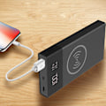 Miniatyrbild 5 av 11: Snabb Laddning 18650 Powerbank 3.0 Typ C Fodral Batteriladdningsförvaringslåda Trådlös Powerbank Extern Batteribank White