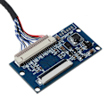 Miniatyrbild 3 av 9: LVDS 1ch 8bit 20 till 40-stifts TTL-signal LCD-drivrutskortstyrkortssats för 7-10,1\" LCD-panelkabel Enkel att använda
