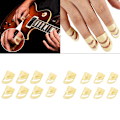 Miniatyrbild 2 av 11: 8 stycken plast tumfingerval Multi justerbar fingergitarrplock ihålig gitarrplektrum för akustisk gitarr 2L+6M