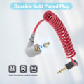 Miniatyrbild 3 av 9: 3,5 mm Patch-adapterkabel för BYVIDEOMIC GO Videomikrofonlinje