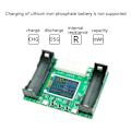 Miniatyrbild 3 av 10: 18650 LCD-skärm Batterikapacitet Testare Modul - Digital Checkered Lastanalysator