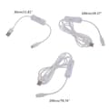 Pikkukuva 4 / 7: Nopea valkoinen Type-C USB-kaapeli virtakytkimellä puhelimille ja tableteille 1m