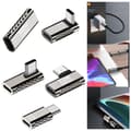Miniatyrbild 2 av 11: 20 Gbps 100 W Type-C laddningsadapter USB-C-adapter honkontakt null - Middle bend