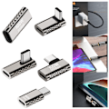 Pikkukuva 2 / 11: 20Gbps 100W Type-C -lataussovitin USB-C-naarasliitin null - Side bend