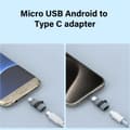 Miniatyrbillede 10 af 11: USB C Hun til MicroUSB Han Adaptere Type C til MicroUSB Oplader Adaptere til Telefon null - Android male