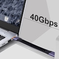 Miniatyrbild 4 av 8: Kort USB C till C-kabel för snabb laddning och dataöverföring 100W Power Delivery, 40Gb