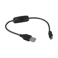 Pikkukuva 8 / 8: USB A - Type C -virtajohtoadapteri kytkimillä, USB - Type C -uros virtajohto