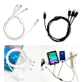 Miniatyrbild 2 av 11: 3 i 1 USB Typ C Kabel För Mobiltelefontillbehör Laddning USB C Kabel Black