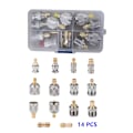 Miniatyrbild 2 av 11: 14-pack BNC till UHF-adapter Koaxial BNC hane till UHF RF BNC UHF-radioadapter-kit