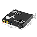 Miniatyrbild 5 av 10: 192KHz DAC Digital-till-analog-omvandlare Volymkontroll Digital Optisk Koaxial till Analog Stereo L/R RCA 3,5 mm Adapter